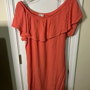 Wallflower Coral Blouse